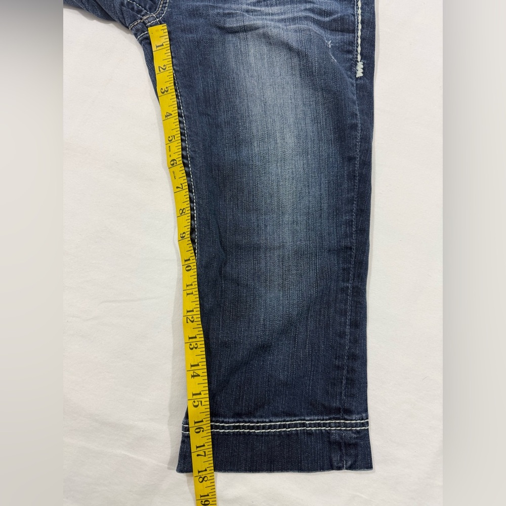 Big Star Maddie Bermuda Denim Shorts Sz26 Medium Wash Western - Picture 7 of 12